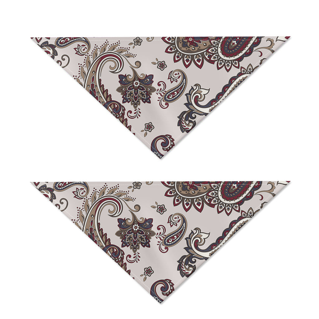 Vintage Paisley Pattern Print Dog Bandana