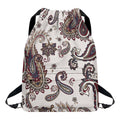Vintage Paisley Pattern Print Drawstring Backpack