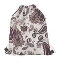 Vintage Paisley Pattern Print Drawstring Bag