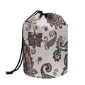Vintage Paisley Pattern Print Drawstring Makeup Bag