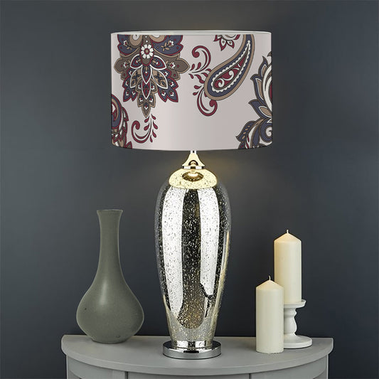 Vintage Paisley Pattern Print Drum Lamp Shade