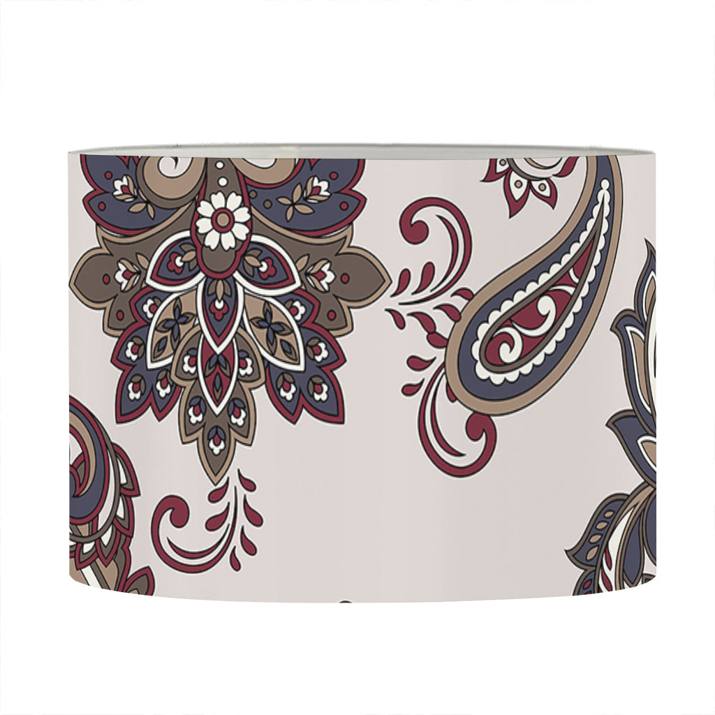 Vintage Paisley Pattern Print Drum Lamp Shade