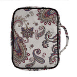 Vintage Paisley Pattern Print Front Pocket Bible Bag