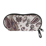Vintage Paisley Pattern Print Glasses Case