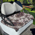 Vintage Paisley Pattern Print Golf Cart Seat Cover