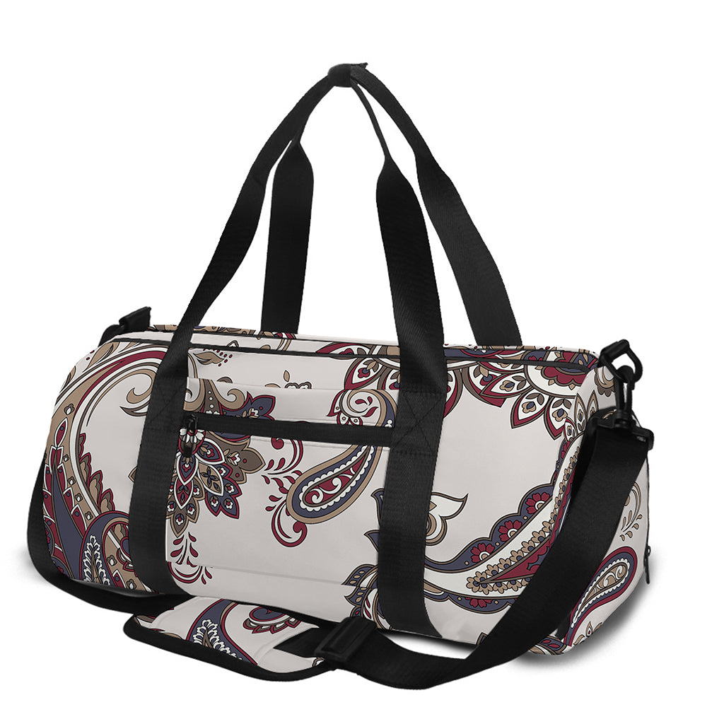 Vintage Paisley Pattern Print Gym Bag