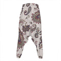Vintage Paisley Pattern Print Hammer Pants