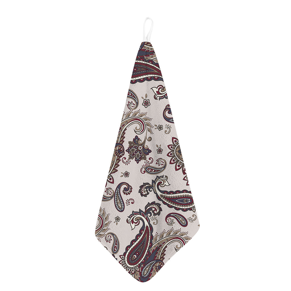Vintage Paisley Pattern Print Hand Towel