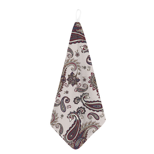 Vintage Paisley Pattern Print Hand Towel