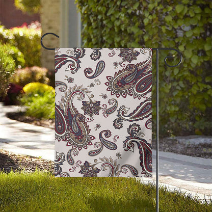 Vintage Paisley Pattern Print House Flag