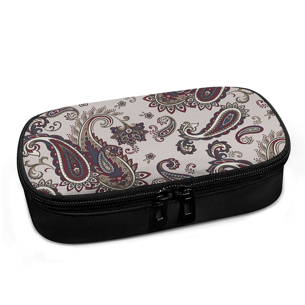 Vintage Paisley Pattern Print Insulin Cooler Travel Case