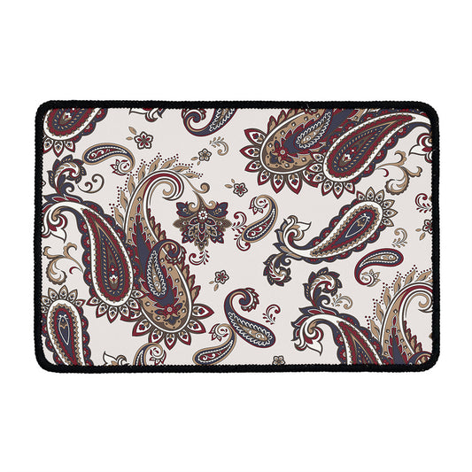 Vintage Paisley Pattern Print Kitchen Mat