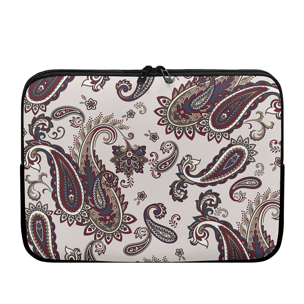 Vintage Paisley Pattern Print Laptop Sleeve