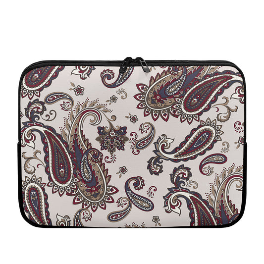 Vintage Paisley Pattern Print Laptop Sleeve