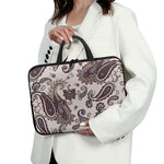 Vintage Paisley Pattern Print Laptop Sleeve With Handle