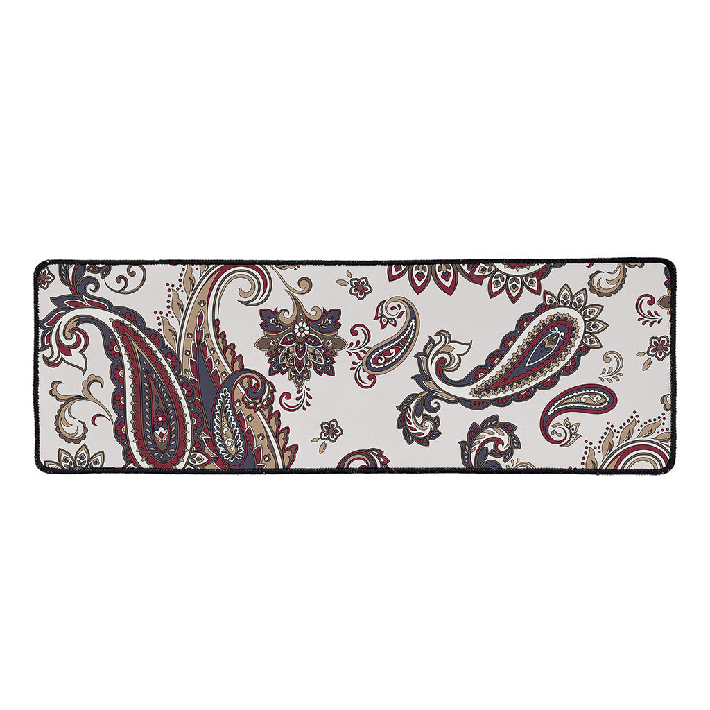 Vintage Paisley Pattern Print Long Kitchen Mat