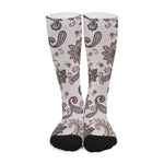 Vintage Paisley Pattern Print Long Socks
