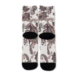 Vintage Paisley Pattern Print Long Socks