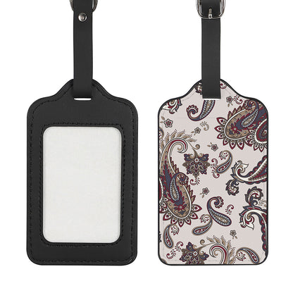 Vintage Paisley Pattern Print Luggage Tag