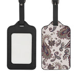 Vintage Paisley Pattern Print Luggage Tag