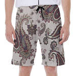 Vintage Paisley Pattern Print Men's Beach Shorts
