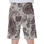 Vintage Paisley Pattern Print Men's Beach Shorts