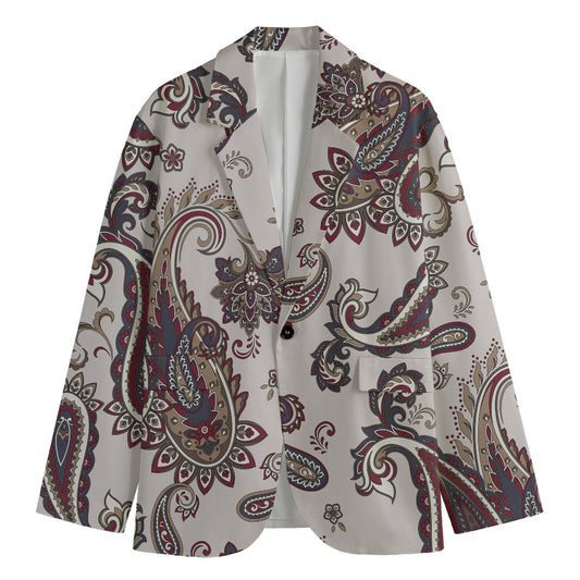 Vintage Paisley Pattern Print Men's Blazer
