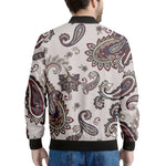 Vintage Paisley Pattern Print Men's Bomber Jacket