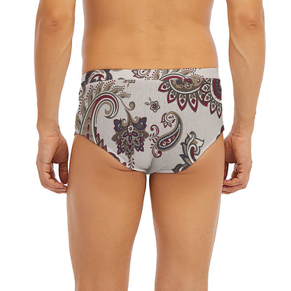 Vintage Paisley Pattern Print Men's Briefs