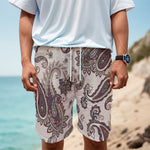 Vintage Paisley Pattern Print Men's Cargo Shorts