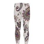 Vintage Paisley Pattern Print Men's leggings