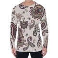 Vintage Paisley Pattern Print Men's Long Sleeve T-Shirt
