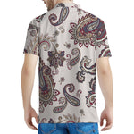 Vintage Paisley Pattern Print Men's Polo Shirt