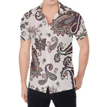 Vintage Paisley Pattern Print Men's Shirt