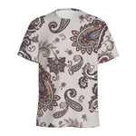 Vintage Paisley Pattern Print Men's Sports T-Shirt