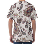 Vintage Paisley Pattern Print Men's Velvet T-Shirt