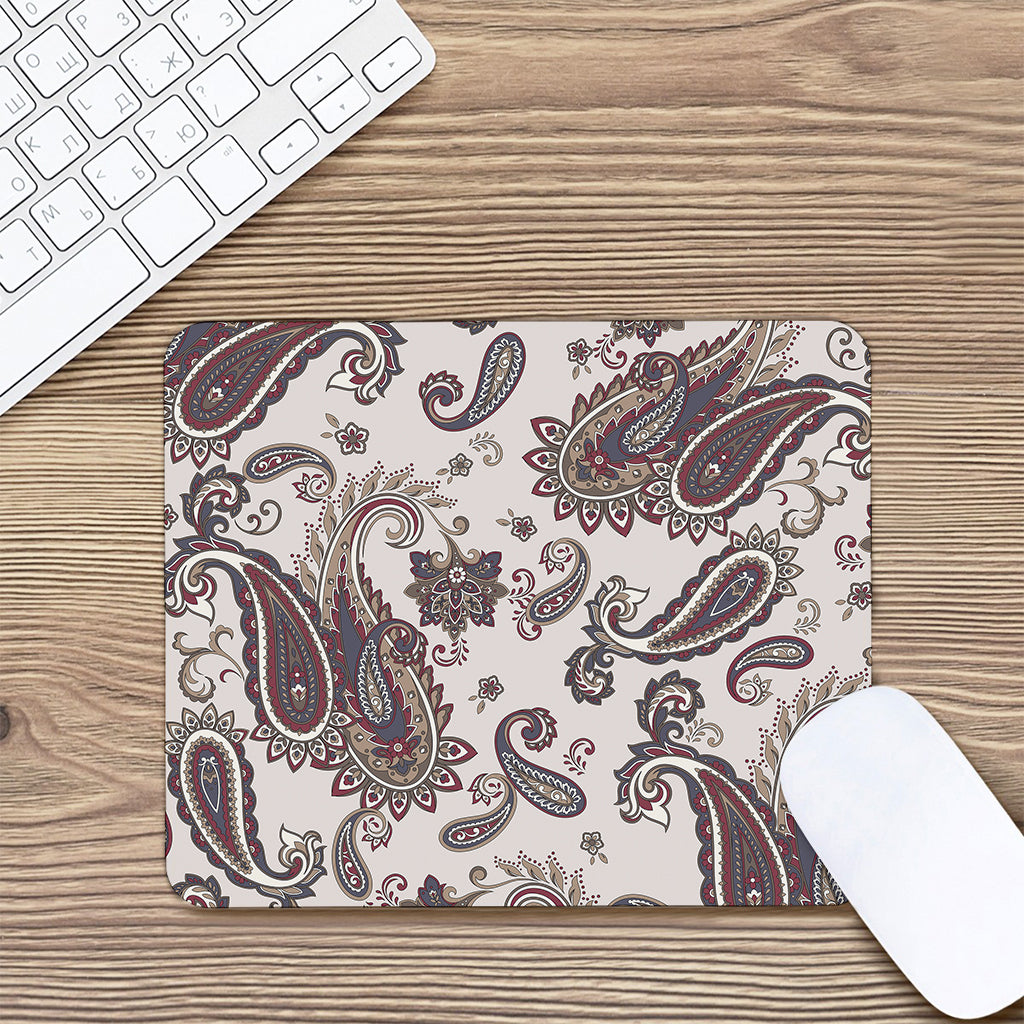 Vintage Paisley Pattern Print Mouse Pad