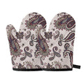 Vintage Paisley Pattern Print Oven Mitts