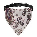 Vintage Paisley Pattern Print Over The Collar Dog Bandana