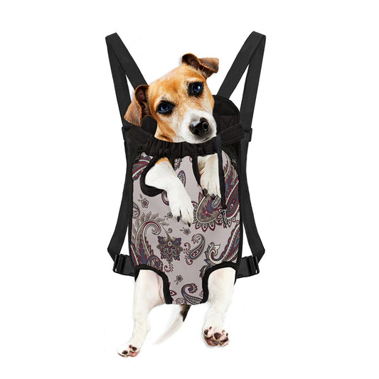 Vintage Paisley Pattern Print Pet Carrier Backpack