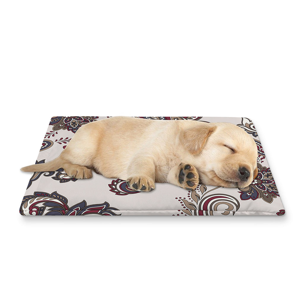 Vintage Paisley Pattern Print Pet Cooling Mat Cover