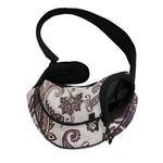 Vintage Paisley Pattern Print Pet Sling Carrier