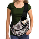 Vintage Paisley Pattern Print Pet Sling Carrier