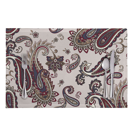 Vintage Paisley Pattern Print Placemat