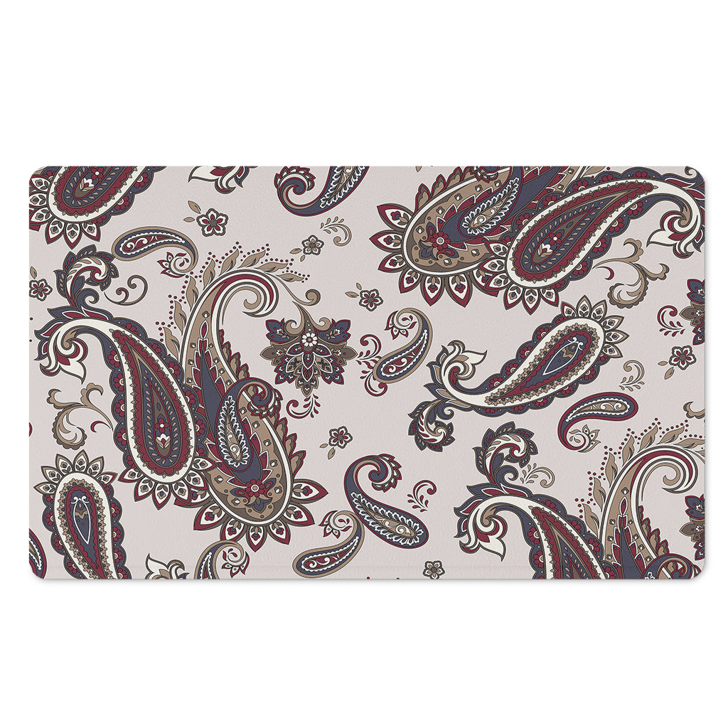 Vintage Paisley Pattern Print Polyester Doormat