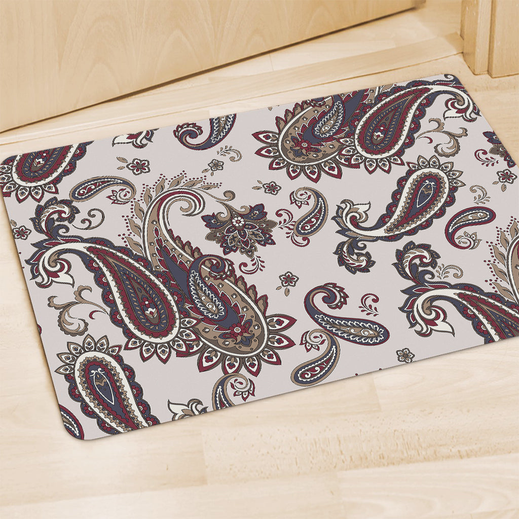 Vintage Paisley Pattern Print Polyester Doormat