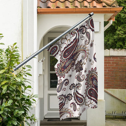 Vintage Paisley Pattern Print Polyester Flag