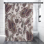Vintage Paisley Pattern Print Premium Shower Curtain