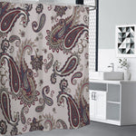 Vintage Paisley Pattern Print Premium Shower Curtain