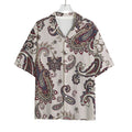 Vintage Paisley Pattern Print Rayon Hawaiian Shirt